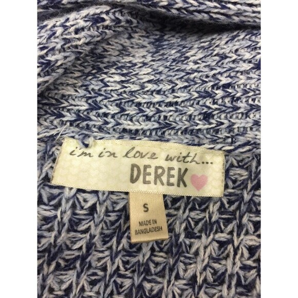 Derek Heart Open Front Shawl Collar Cardigan Sweater - Picture 12 of 12